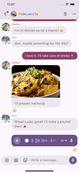 FluffyChat main view